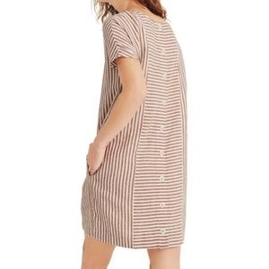 Madewell Daphne Button Back Striped Dress